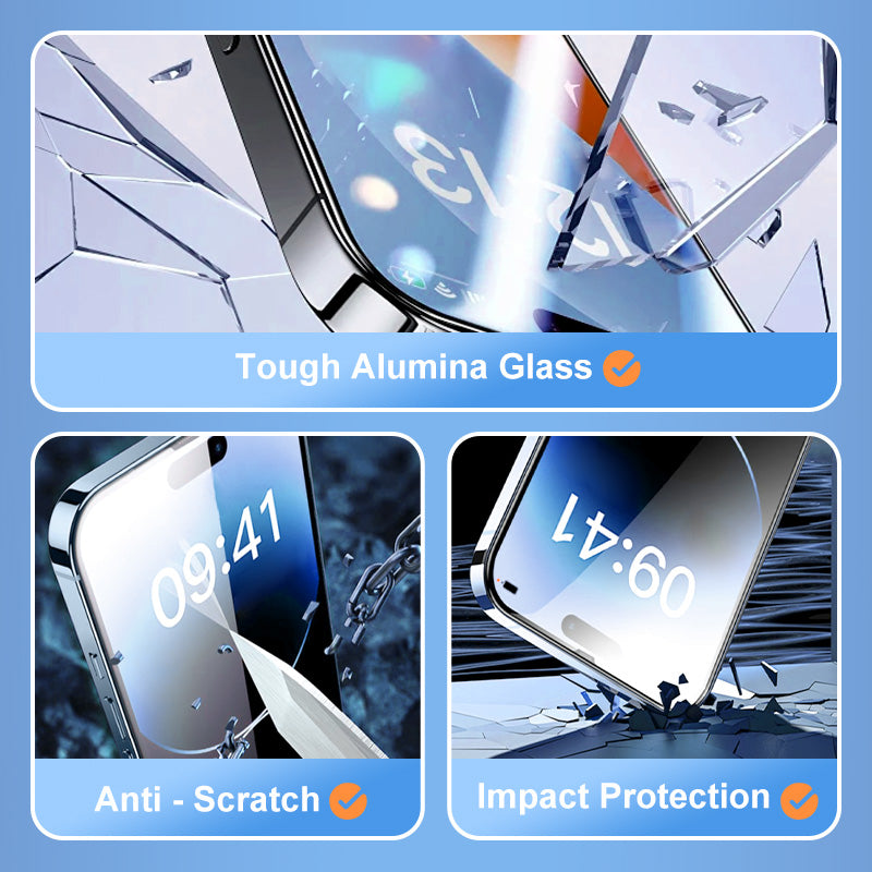 (iPhone 16 is coming!)💥Limited time 50% off🔥 iPhone Tempered Anti-Peeking Screen Protector - No Bubbles No Dust